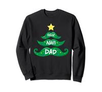 Feliz Navidad - Albero di Natale con baffi Felpa
