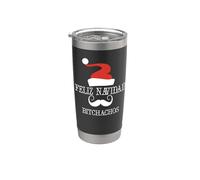 FELIZ NAVIDAD BITCHACHOS Meme di Natale divertente Bicchiere termico in acciaio inox doppia parete