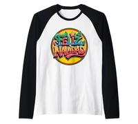 Feliz Navidad Buon Natale Espanol Graffiti Maglia con Maniche Raglan