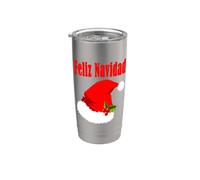 Feliz Navidad - Cappello da Babbo Natale spagnolo Bicchiere termico in acciaio inox doppia parete
