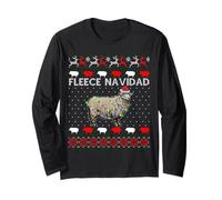 Feliz Navidad - Maglione Divertente con Pecore di Natale Maglia a Manica