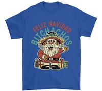 Feliz Navidad Spagnolo Messicano Merry Christmas Maglietta Uomo 100% Cotone