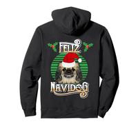 Feliz Navidog Cappello da Babbo Natale con Cane pechinese Felpa con Cappuccio