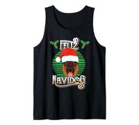 Feliz Navidog Pastore Tedesco Festa Buon Natale Canotta