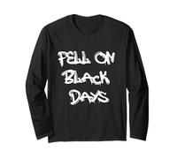 Fell on Black Days T-Shirt - Moody & Grunge-Inspired Design Maglia a Manica