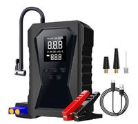 Fellflying Avviatore per Auto, Caricabatterie di Emergenza 12V con Compressore per Pneumatici, Ricaricabile Per Uso In Viaggio Officina Garage Per Barche Camion Moto