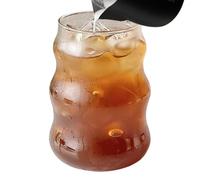 Fellflying Bicchiere in con Scanalature - 530ml Ondulato e Vintage Strumento per bere - Bicchiere Di Da Caffè Freddo - Ideale per succo, latte, birra, soda, tè, cocktail, bevande, casa, ufficio, bar