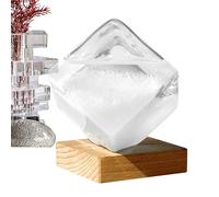 Fellflying Bottiglia delle previsioni del | Predittore meteorologico cubo grande | Elegante meteorologico, pratico ornamento da scrivania per la casa, scrivania, regalo di compleanno