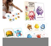 Fellflying Emozioni Carte Educative - Sentimenti realistici Schede Educative Con Immagini Per I Bambini, Promuovere Competenze Sociali Per Viaggio E Asilo