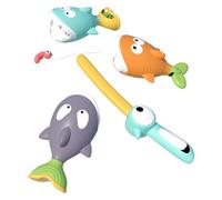 Fellflying Giocattolo da pesca da bagno | Giocattolo magnetico per vasca da bagno, giocattolo educativo, per vasca da bagno in età prescolare, tavolo per acqua, spiaggia, compleanno, attività estiva