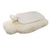 Fellhof, porta borsa dell’acqua calda, in pelliccia, 2082, Beige (beige, groß), 22 x 35 cm, 2 l