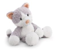 Felli 62956 - Morbido gatto di peluche per coccole e giochi, per bambini e adulti, ottima idea regalo, 25 cm, grigio