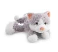 Felli 62958 - Morbido Gatto di Peluche, da coccolare e per Giocare, per Bambini e Adulti, Ottima Idea Regalo, 30 cm, Grigio
