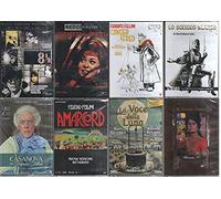 FELLINI COLLECTION , AMARCORD ,LO SCEICCO BIANCO, GIULIETTA DEGLI SPIRITI, BOCCACCIO 70 , IL CASANOVA,GINGER E FRED ,LA VOCE DELLA LUNA , 8/MEZZO