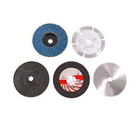 Felliserty 5 dischi da taglio da 75 mm per foro da 10 mm, smerigliatrice angolare in metallo, piatta per levigatrice a lamelle, utensili