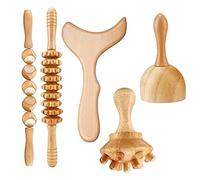 Felliserty Massaggiatore professionale per terapia del legno 5 in 1, massaggiatore per drenaggio linfatico, rullo massaggiante, tavola per contorno
