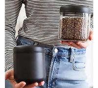 Fellow Atmos Set di contenitori for caffè/tè ermetici sottovuoto - Barattolo/serbatoio for caffè in grani da 0,4 l/0,7 l/1,2 l for la casa e la cucina(White 0.4L)