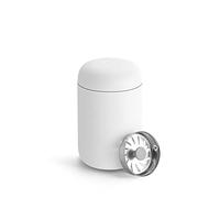 Fellow Carter Move - Tazza da viaggio con isolamento sottovuoto in acciaio inox per caffè e tè, con interno in ceramica e paraspruzzi, colore: bianco opaco, tazza da 226,8 g