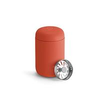 Fellow Carter Move - Tazza da viaggio con isolamento sottovuoto in acciaio inox per caffè e tè, con interno in ceramica e paraspruzzi, colore: rosso velluto a coste