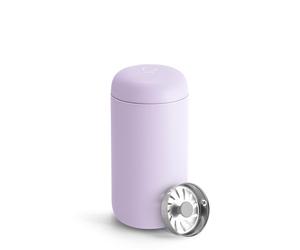 Fellow Carter Move Tazza da viaggio in acciaio inox isolata sottovuoto, con interno in ceramica e paraspruzzi, 350 ml, viola lavanda