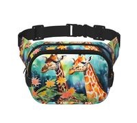 Fellow Giraffe stampato multifunzionale marsupio unisex trendy messenger bag viaggio sport storage bag
