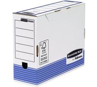 Fellowes Bankers Box Scatola per fascicoli definitivi 100 mm A4 - Assemblaggio rapido automatico - Certificazione FSC in carton