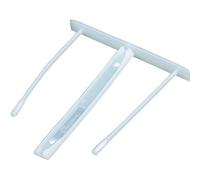Fellowes 00895 Confezione Fastener Rilegatori, Passo 80 mm, Confezione da 100 Pezzi, Bianco