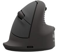 Fellowes Breyta Plus mouse verticale ergonomico, taglia M, per destri. Bluetooth, ricevitore usb o cavo. Materiali riciclati, protezione Microban, batteria ricaricabile