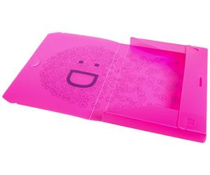 Fellowes 1029101 Cartella Progetto Shock and Smile, Fluorescente, Confezione Da 4 Pezzi