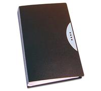 Portabiglietti da visita Office Suites - 120 tasche - con custodia - 11,4x19,2 cm - nero - Fellowes