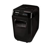Fellowes 4653602 Distruggidocumenti Automatico AutoMax 200C, a Frammento, Nero