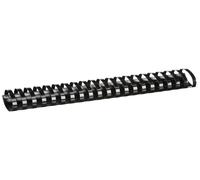 Fellowes 51 mm A4 Oval Plastic Binding Combs - Black, Pack of 50 Black 51 mm