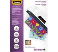 Fellowes 5302202 Pellicola per plastificazione DIN A4 80 micron lucida 100 pz.