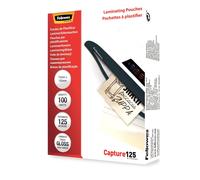 Fellowes 5306901 Pouches Lucide Capture125, Formato 75x105 mm, 125 Micron, Confe