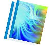 Fellowes 53176 Termocopertine Prestige, 3 mm, in PVC Trasparente, Confezione da 100 Pezzi, Blu
