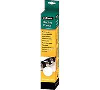 Fellowes 5330403 Dorsi Plastici per Rilegatura, Diametro 8 mm, Confezione da 25 Pezzi, Bianco
