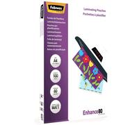Fellowes 5452103 Pouches Opache Enhance80, Formato A4, 80 Micron, Confezione da