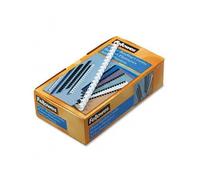 Fellowes 6200003 Apex Dorsi per Rilegatrice in Plastico, D6, 100 Pezzi, Bianco