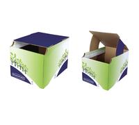 FELLOWES - 8049301 - Cestino riciclo - 31,5 x 60,8 x 42,7 cm - verde-blu - Fellowes - 87043 - Conf. da 5 Pz. - 8049301