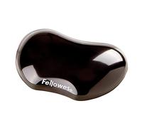 Tappetini mouse e poggiapolsi Crystal Gel Fellowes 9112301 - 668225 anatomico - Colore nero - Materiale gel atossico - Dimensioni 2,5x8,6x12,4 cm - 9112301