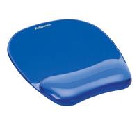 Fellowes 9114120 Blu Monocromatico Gel Plastica Riposo del polso Mouse Mat Wrist