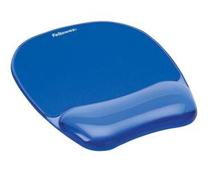Fellowes 9114120 Blu Monocromatico Gel Plastica Riposo del polso Mouse Mat Wrist