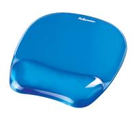 FELLOWES - 9114120 - Mousepad con poggiapolsi in gel - blu trasparente - Fellowes - 40291 - Conf. da 1 Pz. - 9114120