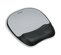 Fellowes 9175801 Tappetino Mouse con poggiapolsi in Memory Foam, grigio
