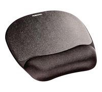 Fellowes 9176501 Tappetino mouse con poggiapolsi in memory foam, Nero