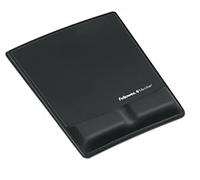 Fellowes Mousepad Con Supporto Polsi Health-V In Tessuto Nero 9181201