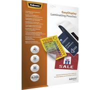 Fellowes A3 80 Micron Admire EasyMove Adhesive Laminating Pouch (Pack of 25)