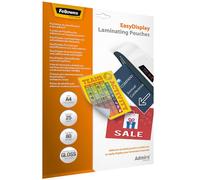 Fellowes A4 80 Micron Admire EasyMove Adhesive Laminating Pouch (Pack of 25)