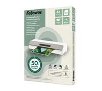 Fellowes A5 Pouches per Plastificazione - 100 Pezzi, Finitura Lucida, 75/80 Micr