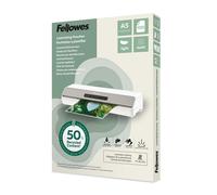 Fellowes A5 Pouches per Plastificazione - 100 Pezzi, Finitura Opaca, 75/80 Micro